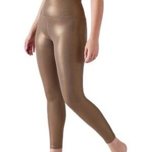Athleta Elation Shine Tights - Pyrite -Size S